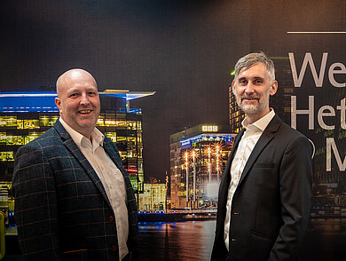 Matt Fowler (left), Commercial Director, and David Smith (right), Finance Director. Photo: Hettich