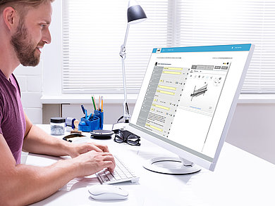 The online configurator for Quadro oven runners by Hettich gives manufacturers a rapid introduction to the further design process through the CAD data that it makes available and is the ideal basis for time-saving processing. Photo: Hettich