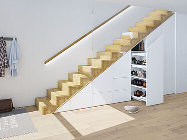 Organisationssystem Big Org@Tower Wood mit Easys, Materialschalensystem SmarTray