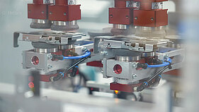 Fokus auf einen Ausschnitt von einem Maschinenteil